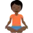 Person In Lotus Position: Dark Skin Tone