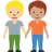 People Holding Hands: Medium-Light Skin Tone, Medium Skin Tone
