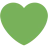 グリーンハート Emoji 💚 image - Twitter / X (Twemoji) style