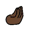 Pinched Fingers: Dark Skin Tone Emoji 🤌🏿 image - OpenMoji style