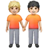 People Holding Hands: Light Skin Tone, Medium-Light Skin Tone Emoji 🧑🏻‍🤝‍🧑🏼 image - Samsung style