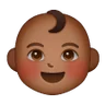 Baby: Medium-Dark Skin Tone Emoji 👶🏾 image - Samsung style