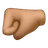 Left-Facing Fist: Medium Skin Tone