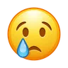Crying Face Emoji 😢 image - Telegram style
