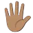 Hand With Fingers Splayed: Medium Skin Tone