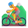 ปั่นจักรยานเสือภูเขา Emoji 🚵 image - Microsoft 3D Fluent style