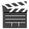Clapper Board Emoji 🎬 image - Google Noto Color style