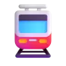 รถราง Emoji 🚊 image - Microsoft 3D Fluent style