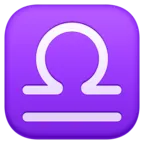 Libra Emoji ♎ image - Facebook Meta style