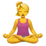 Woman In Lotus Position Emoji 🧘‍♀️ image - Apple style