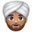 Person Wearing Turban: Medium Skin Tone