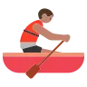 Person Rowing Boat: Medium Skin Tone Emoji 🚣🏽 image - Tossface style
