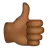 Thumbs Up: Medium-Dark Skin Tone