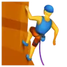 ปีนเขาคน Emoji 🧗 image - WhatsApp style