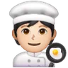 Cook: Light Skin Tone Emoji 🧑🏻‍🍳 image - Samsung style