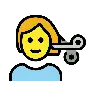 理发 Emoji 💇 image - OpenMoji style