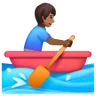 Man Rowing Boat: Medium-Dark Skin Tone Emoji 🚣🏾‍♂️ image - Samsung style