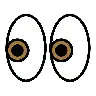 Eyes Emoji 👀 image - OpenMoji style