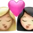 Kiss: Woman, Woman, Medium-Light Skin Tone, Light Skin Tone