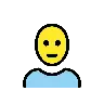 Man: Bald Emoji 👨‍🦲 image - OpenMoji style