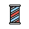 Emoji Barber Polul 💈 image - OpenMoji style