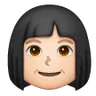 Woman: Light Skin Tone Emoji 👩🏻 image - Samsung style