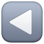 Reverse Button Emoji ◀ image - Facebook Meta style