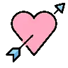 Heart With Arrow Emoji 💘 image - OpenMoji style