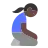 Woman Kneeling: Dark Skin Tone