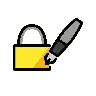 Mit Tintenstift sperren Emoji 🔏 image - OpenMoji style