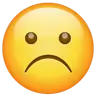 หน้าขาวขมวดคิ้ว Emoji ☹ image - WhatsApp style