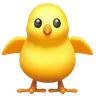Poussin vu de face Emoji 🐥 image - Apple style