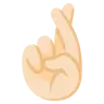 Crossed Fingers: Light Skin Tone Emoji 🤞🏻 image - Google Noto Color style