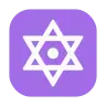 Dotted Six-Pointed Star Emoji 🔯 image - Tossface style