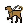 Emoji Cane guida 🦮 image - OpenMoji style
