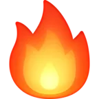 ไฟ Emoji 🔥 image - Facebook Meta style
