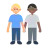 Men Holding Hands: Medium-Light Skin Tone, Medium-Dark Skin Tone