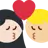 Kiss: Woman, Man, Light Skin Tone, Medium-Light Skin Tone