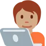 Technologist: Medium Skin Tone Emoji 🧑🏽‍💻 image - Twitter / X (Twemoji) style