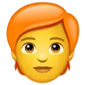 Person: Red Hair Emoji 🧑‍🦰 image - WhatsApp style