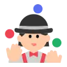 Woman Juggling: Light Skin Tone Emoji 🤹🏻‍♀️ image - Tossface style