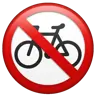 Proibido Bicicletas Emoji 🚳 image - WhatsApp style