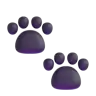 Emoji Stampe della zampa 🐾 image - Microsoft 3D Fluent style