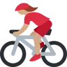 Woman Biking: Medium Skin Tone Emoji 🚴🏽‍♀️ image - Twitter / X (Twemoji) style
