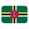 Flag: Dominica Emoji 🇩🇲 image - Tossface style