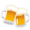 Klirren Bierkrüge Emoji 🍻 image - Google Noto Color Animated style