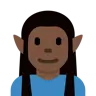 Man Elf: Dark Skin Tone Emoji 🧝🏿‍♂️ image - Twitter / X (Twemoji) style