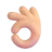Ok Hand: Medium-Light Skin Tone