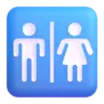 Restroom Emoji 🚻 image - Microsoft 3D Fluent style