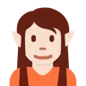 Elf: Light Skin Tone Emoji 🧝🏻 image - Twitter / X (Twemoji) style